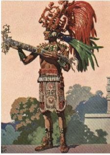 Maya God hawk and warrior girl (project in progress) - image 3 - student project