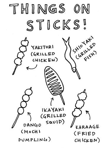 Japanese Summer Festival Foods Zine! - image 9 - student project