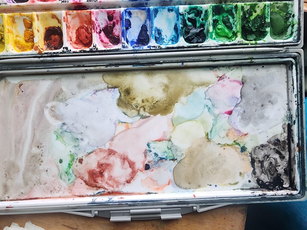 Watercolor Loose landscape - image 2 - student project