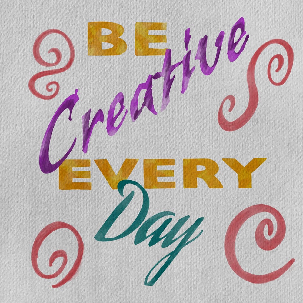 Watercolor lettering in procreate - projects - image 1 - student project