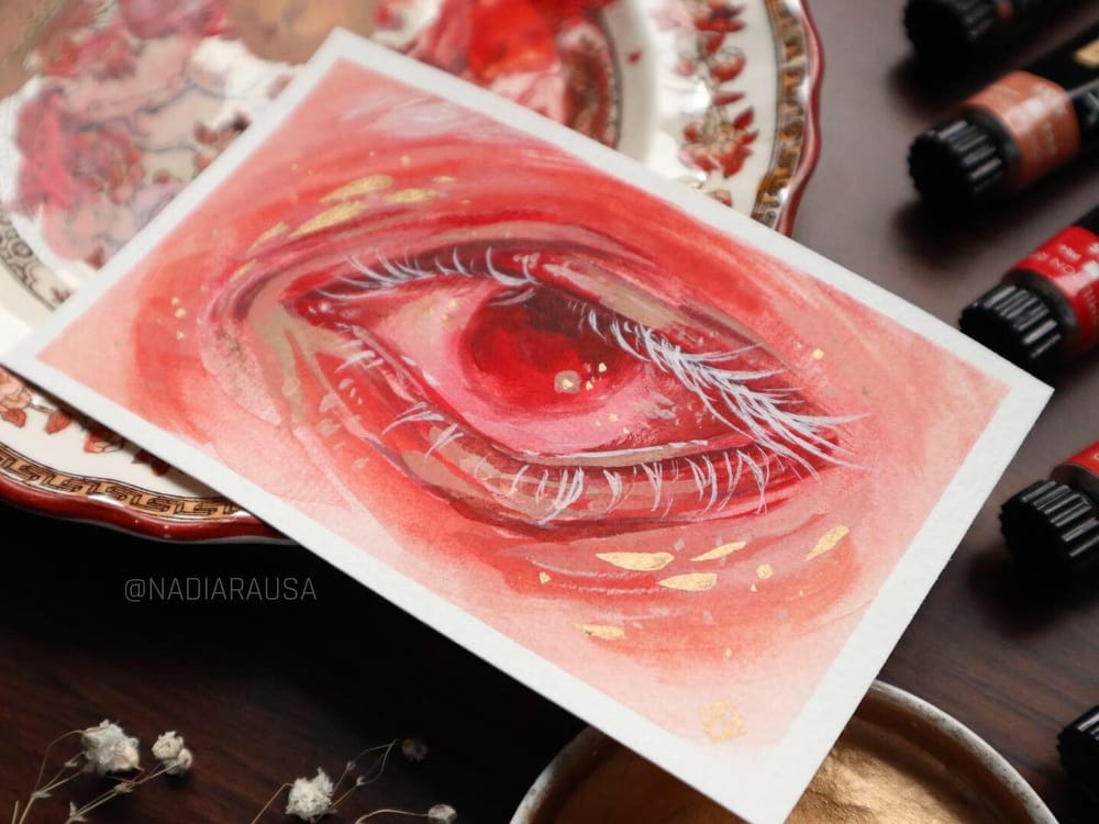 Gouache Eye - image 2 - student project