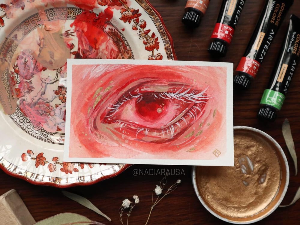 Gouache Eye - image 1 - student project