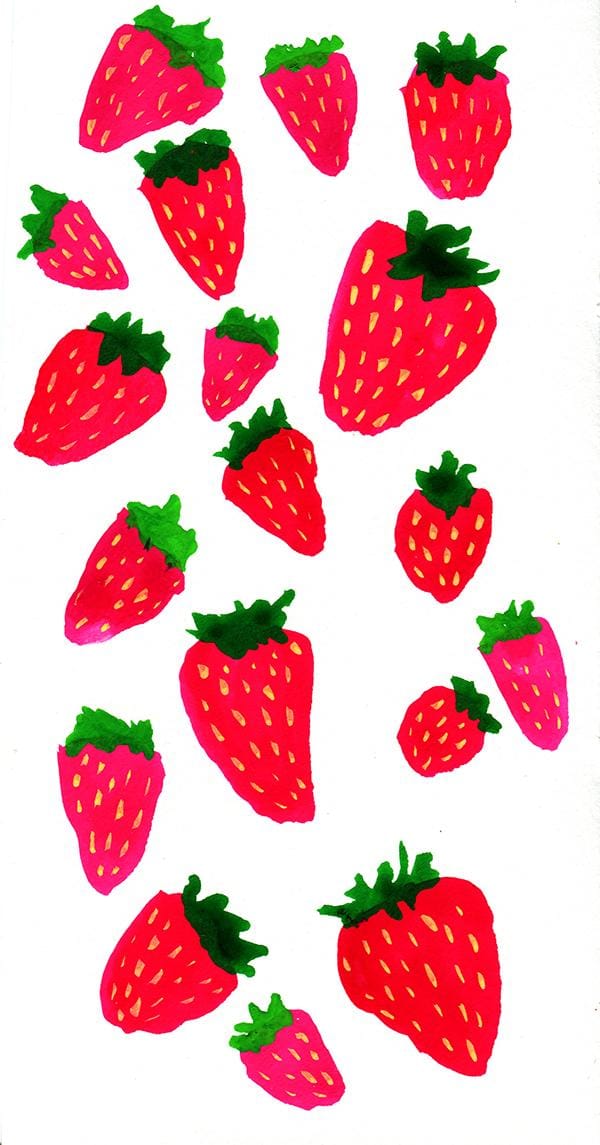 Peaches, Strawberries & Pears Skillshare Student Project