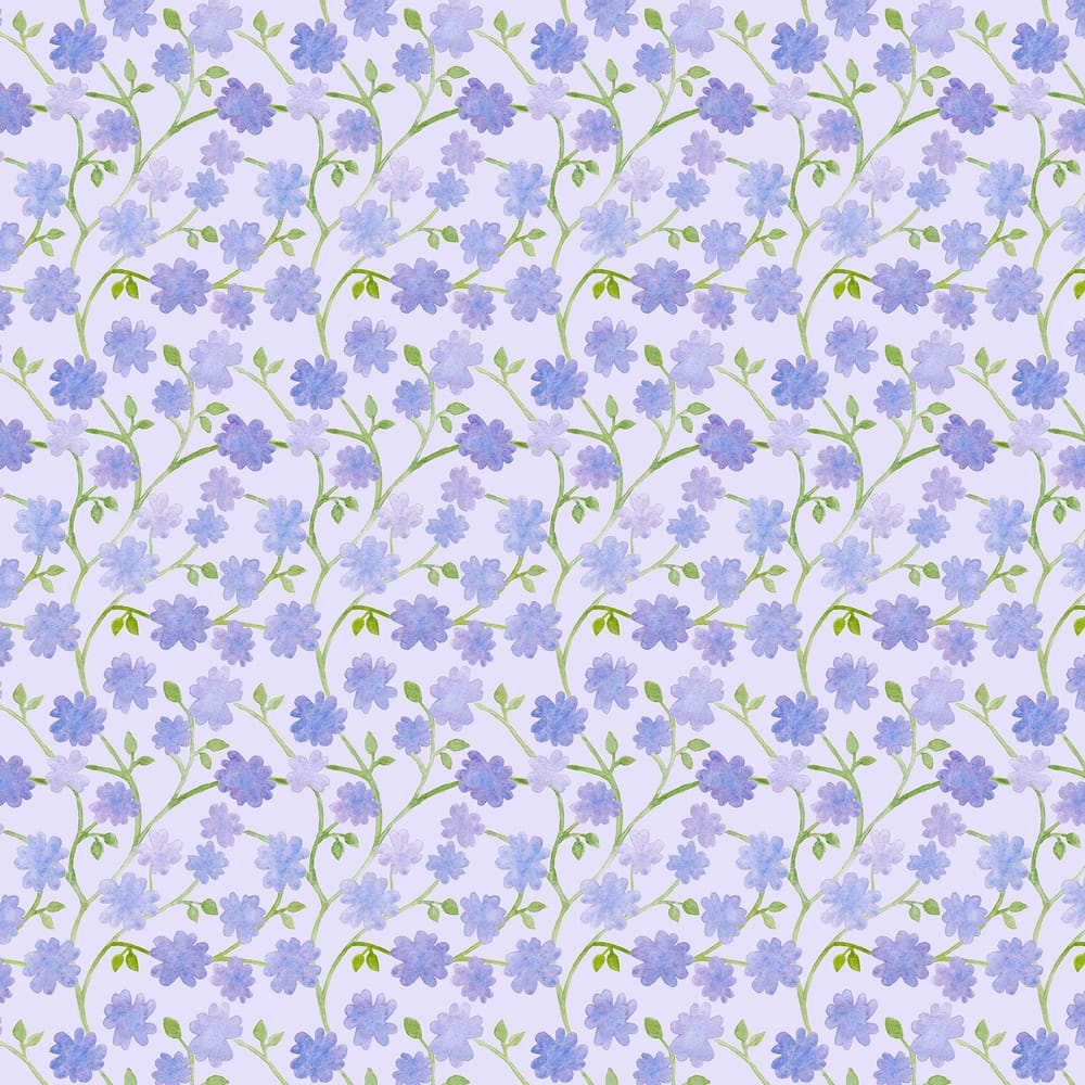 Hand painted flowers pattern - image 1 - student project