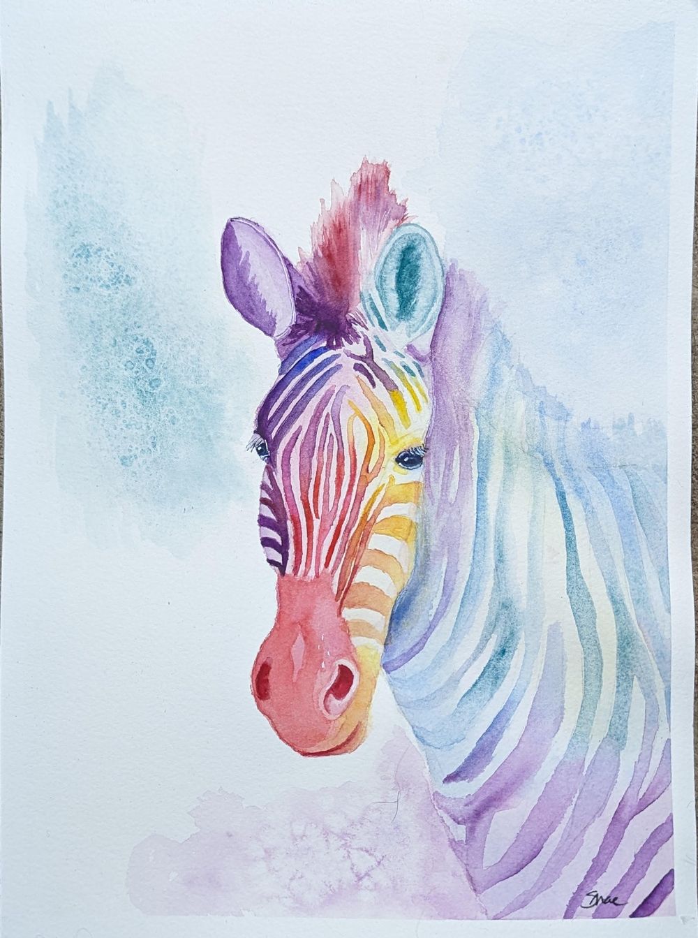 Zina the Rainbow Zebra - image 1 - student project