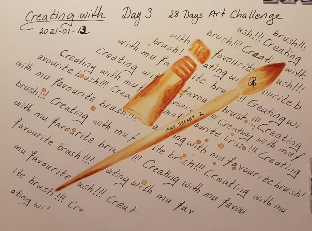 Annette K. 2021-01-11 start. Self-Care 28-Day Art challenge. - image 13 - student project
