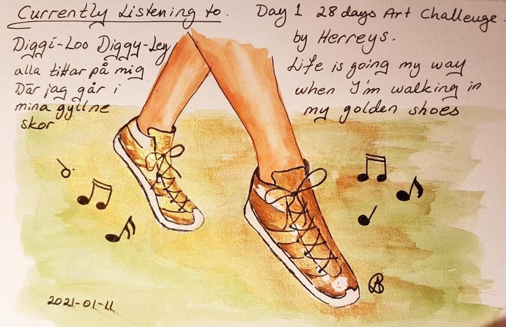 Annette K. 2021-01-11 start. Self-Care 28-Day Art challenge. - image 16 - student project