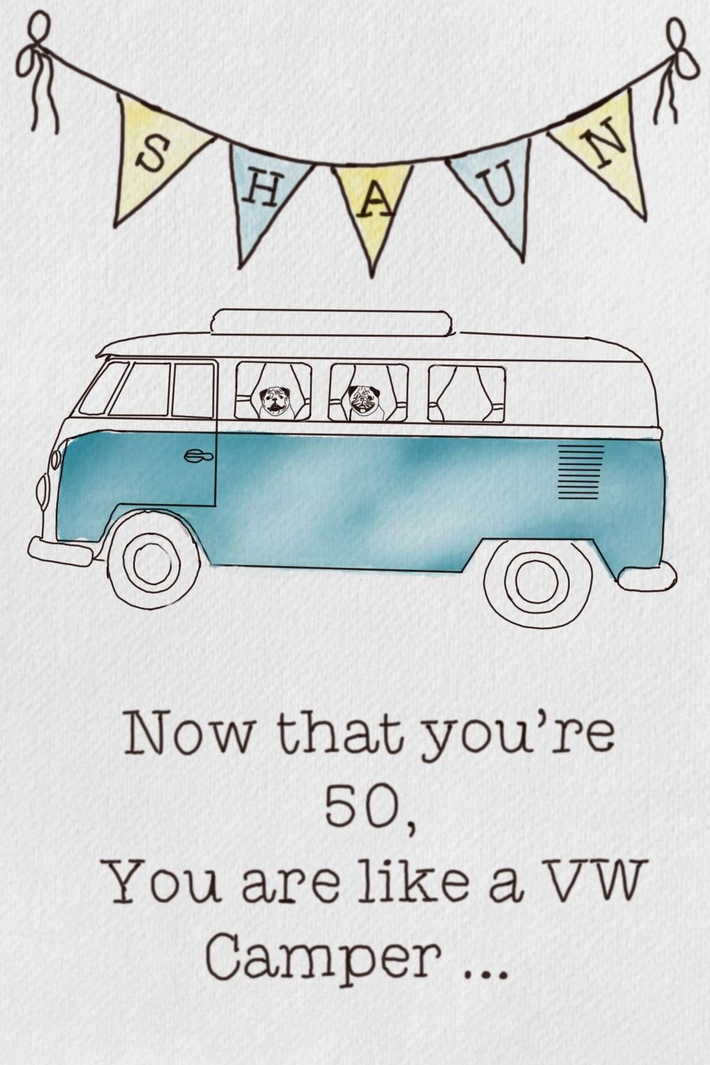 50th birthday card - image 1 - student project