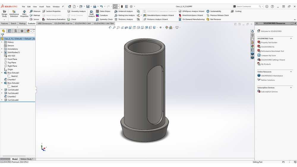SOLIDWORKS Class 8  Projects - image 3 - student project