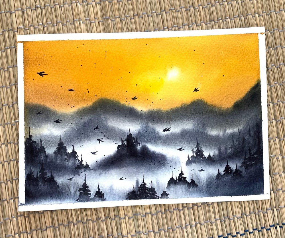 Misty mountains - image 2 - student project