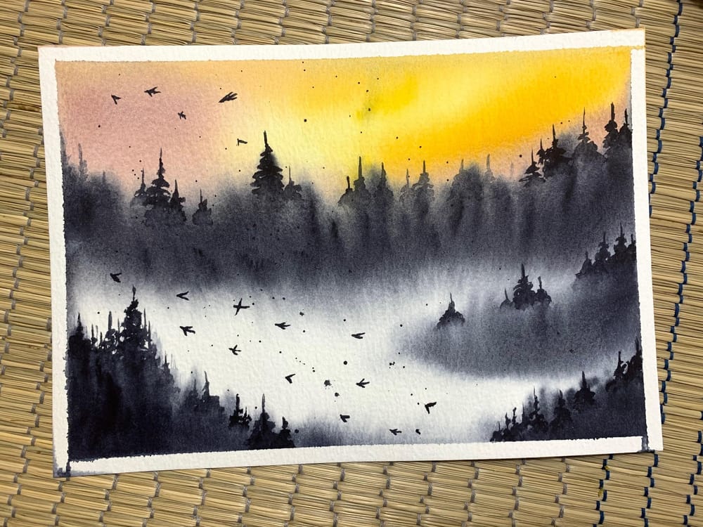 Misty mountains - image 1 - student project