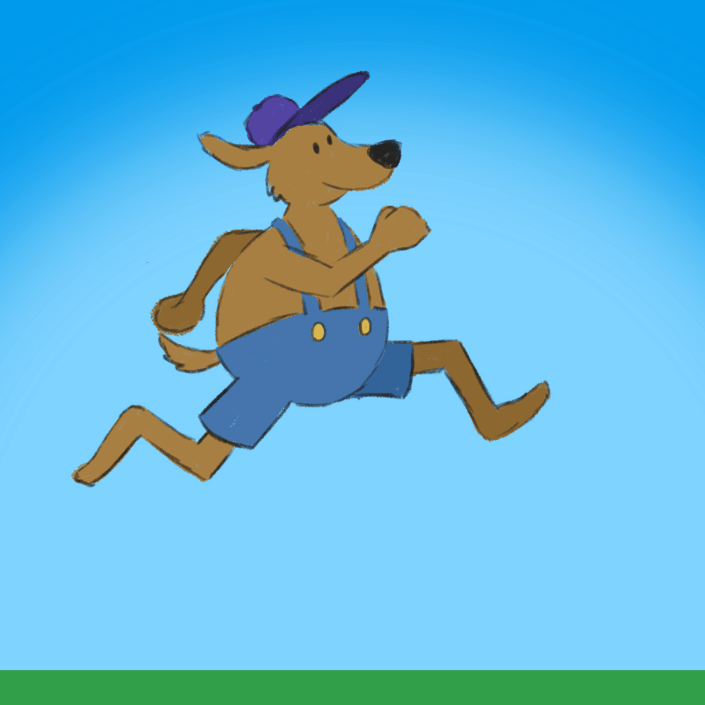 Dog run cycle - image 2 - student project