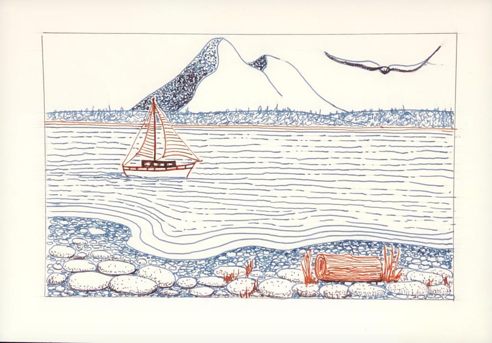 Beginner Fountain Pen inking - image 6 - student project