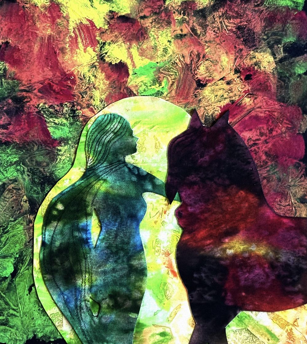 Mixed Media Collage Portrait - image 3 - student project
