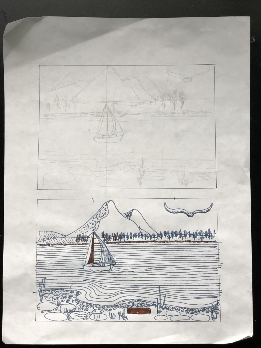 Beginner Fountain Pen inking - image 4 - student project