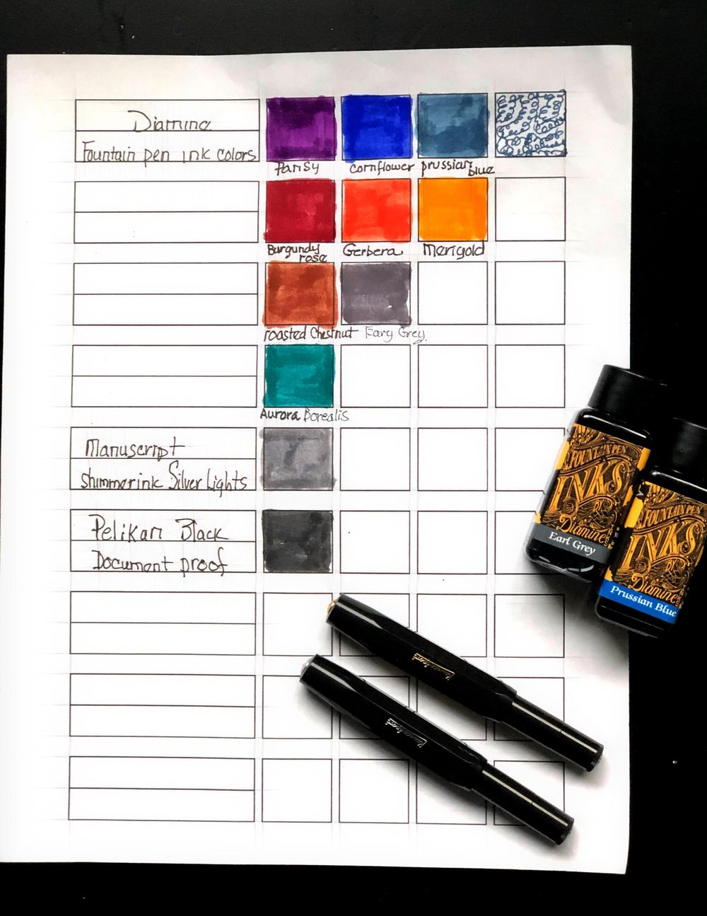 Beginner Fountain Pen inking - image 2 - student project