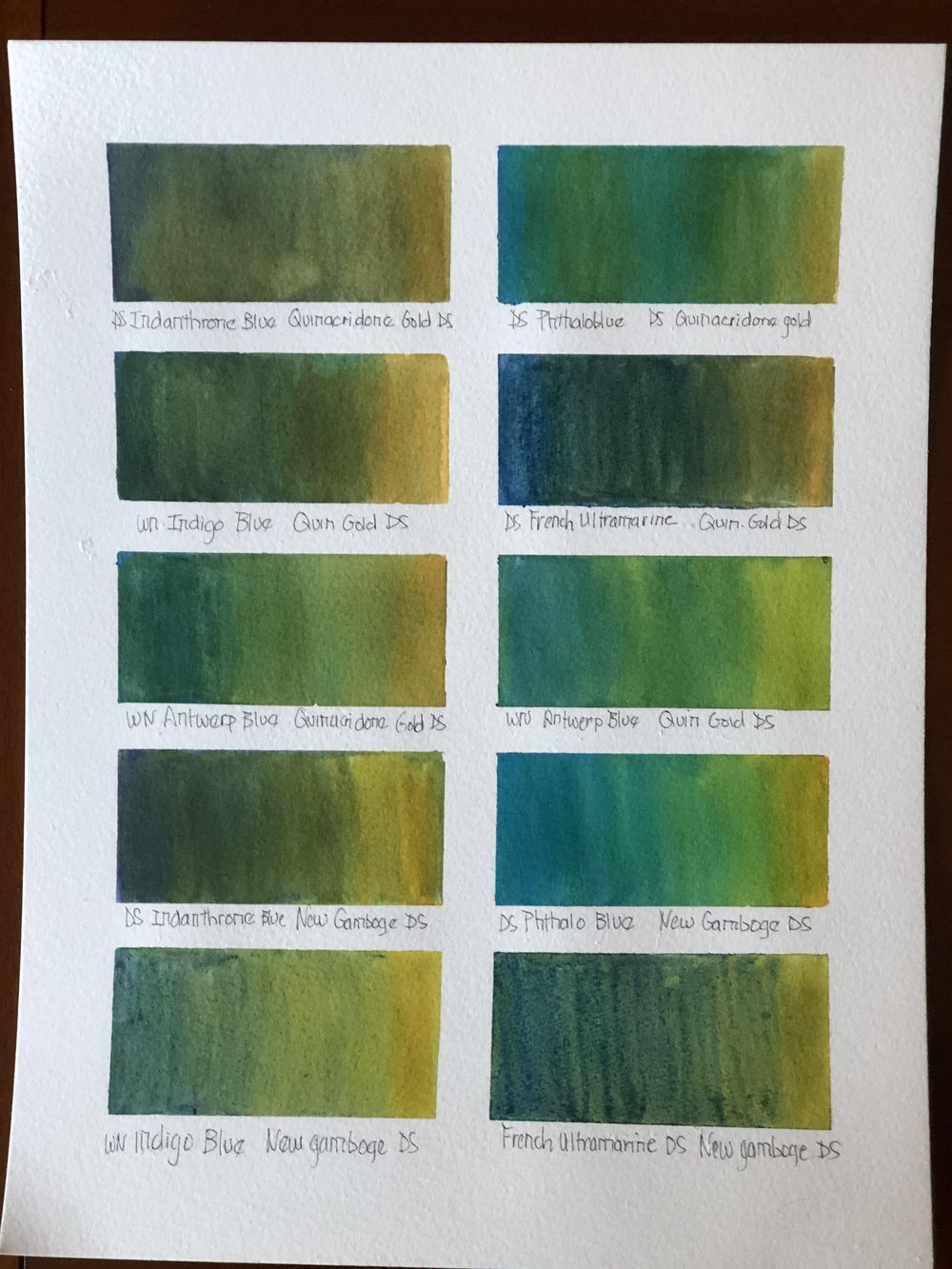 Mixing Watercolor Greens - image 2 - student project