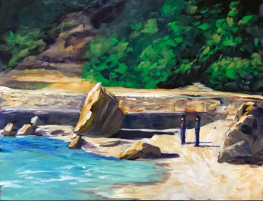 Loose Beach Painting - image 1 - student project
