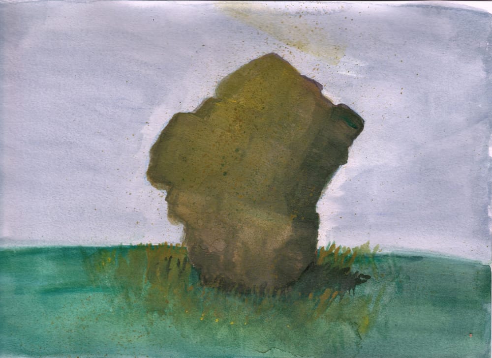 rocks in watercolor and gouache - image 3 - student project