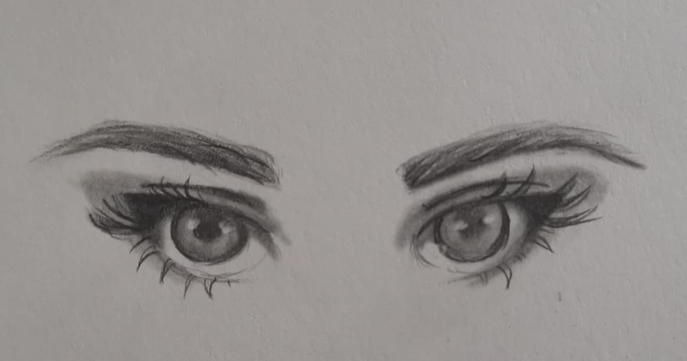 Female Character Portrait in Pencil - image 3 - student project