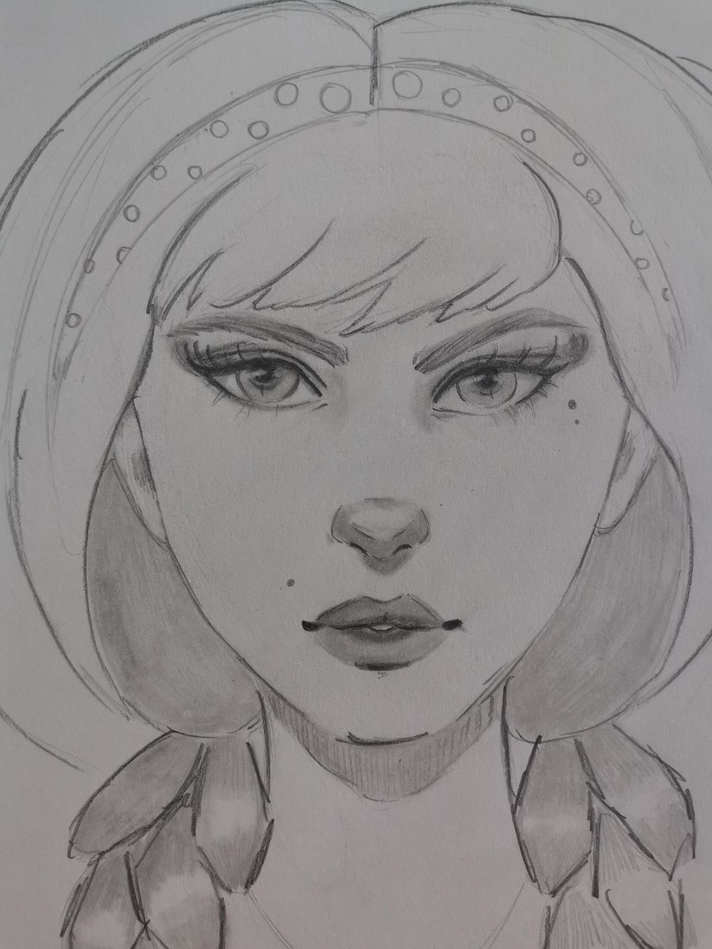 Female Character Portrait in Pencil - image 7 - student project