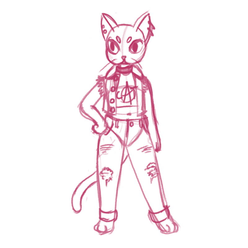 Liquid Text & Punk Cat Strut - image 2 - student project