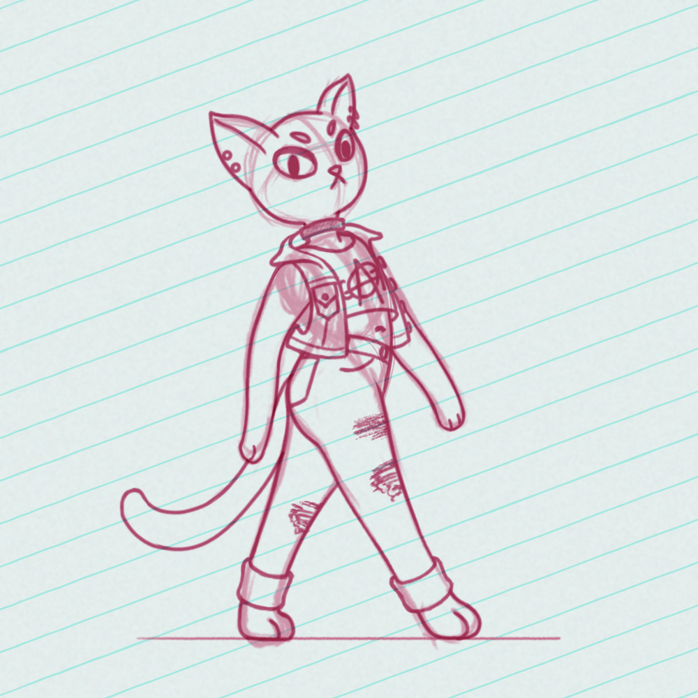 Liquid Text & Punk Cat Strut - image 3 - student project