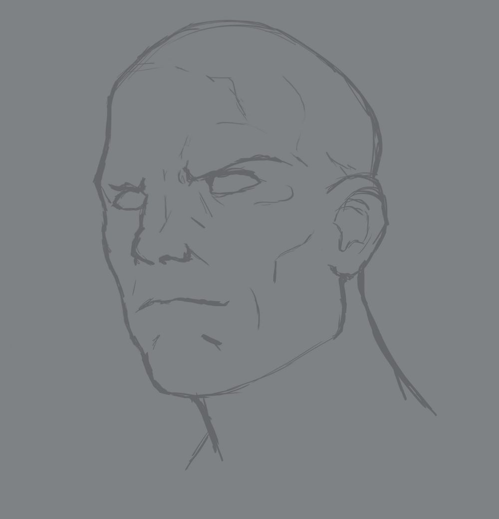 Head Study (Male, Female, Villain, Punk Girl, Buddy) - image 1 - student project