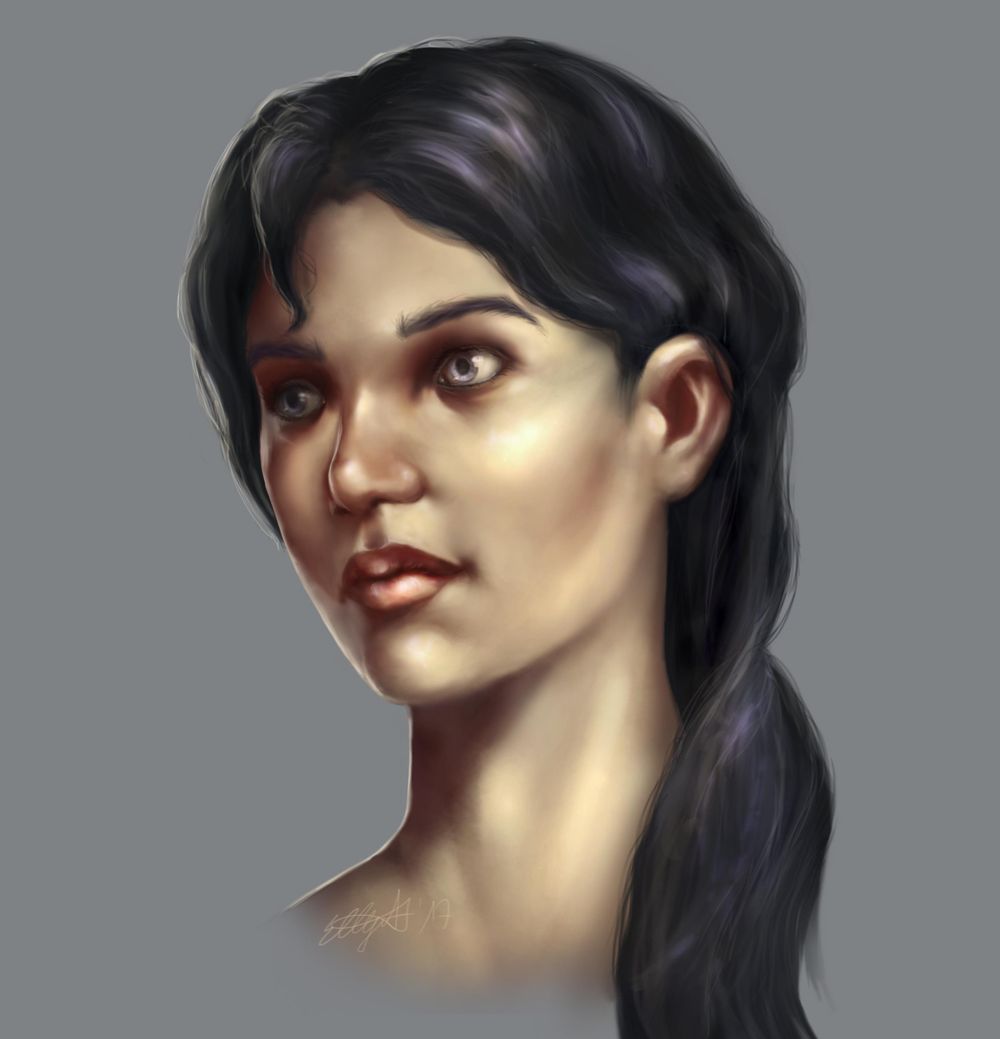 Head Study (Male, Female, Villain, Punk Girl, Buddy) - image 7 - student project