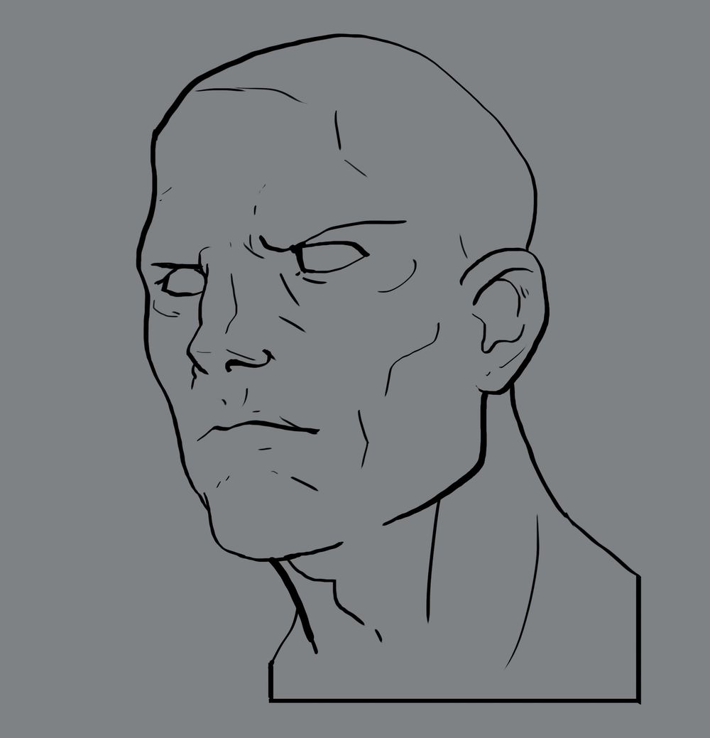 Head Study (Male, Female, Villain, Punk Girl, Buddy) - image 2 - student project