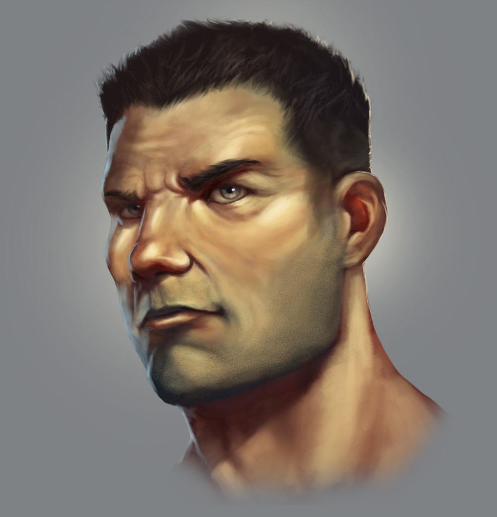 Head Study (Male, Female, Villain, Punk Girl, Buddy) - image 3 - student project