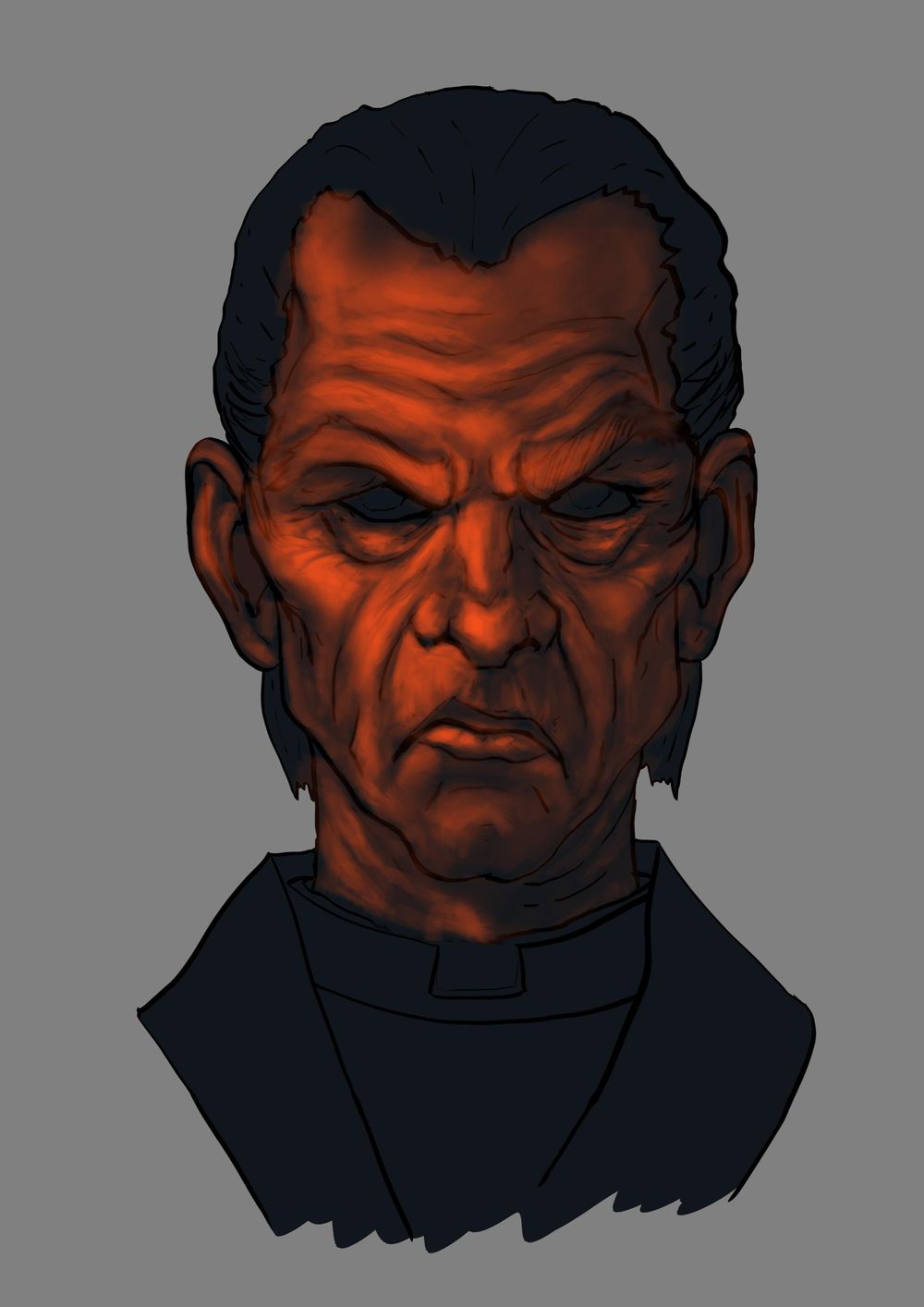 Head Study (Male, Female, Villain, Punk Girl, Buddy) - image 10 - student project