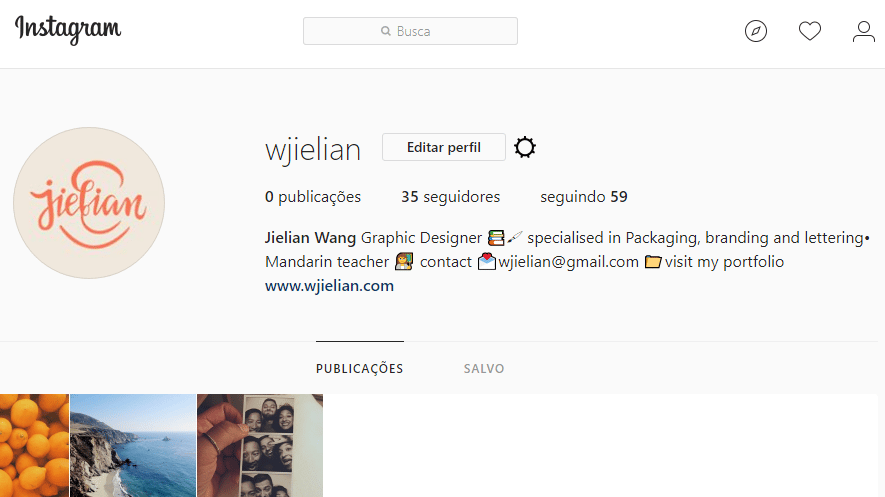My instagram account - image 1 - student project