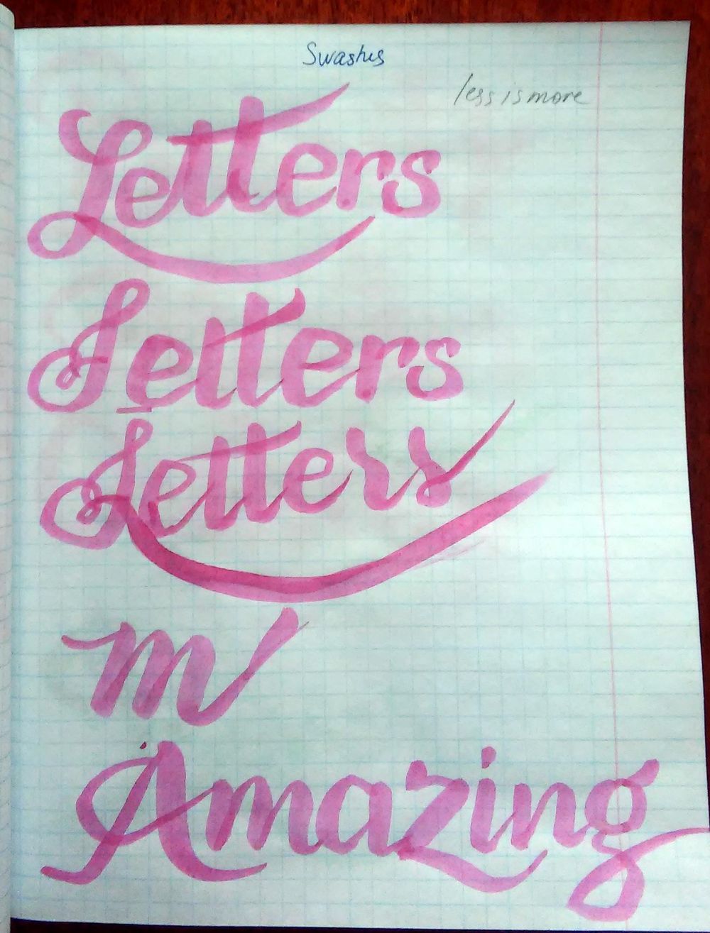 Watercolor brush writing - image 2 - student project