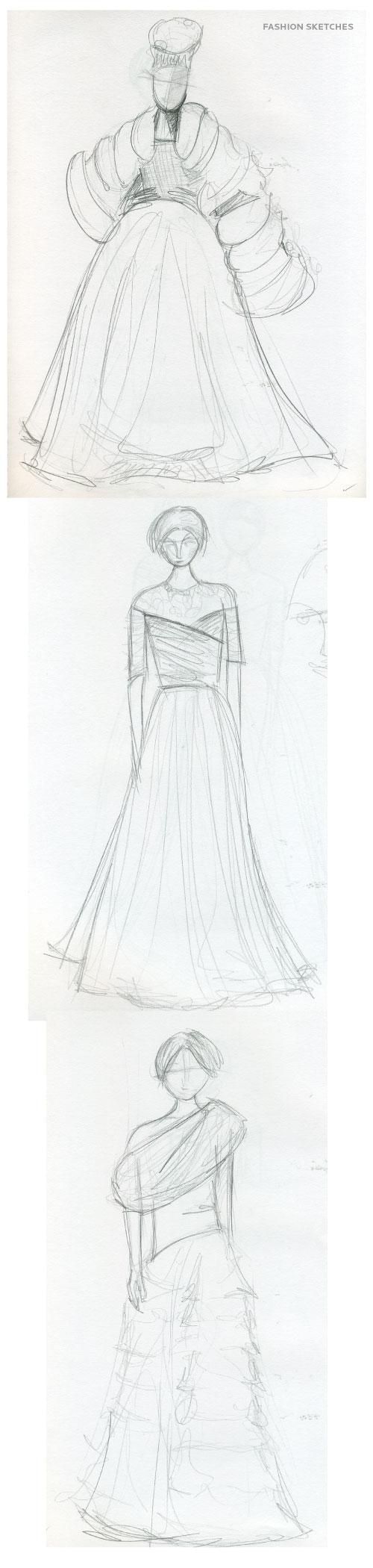 Watercolor Drawing - Night on the Town in a Gown - image 2 - student project
