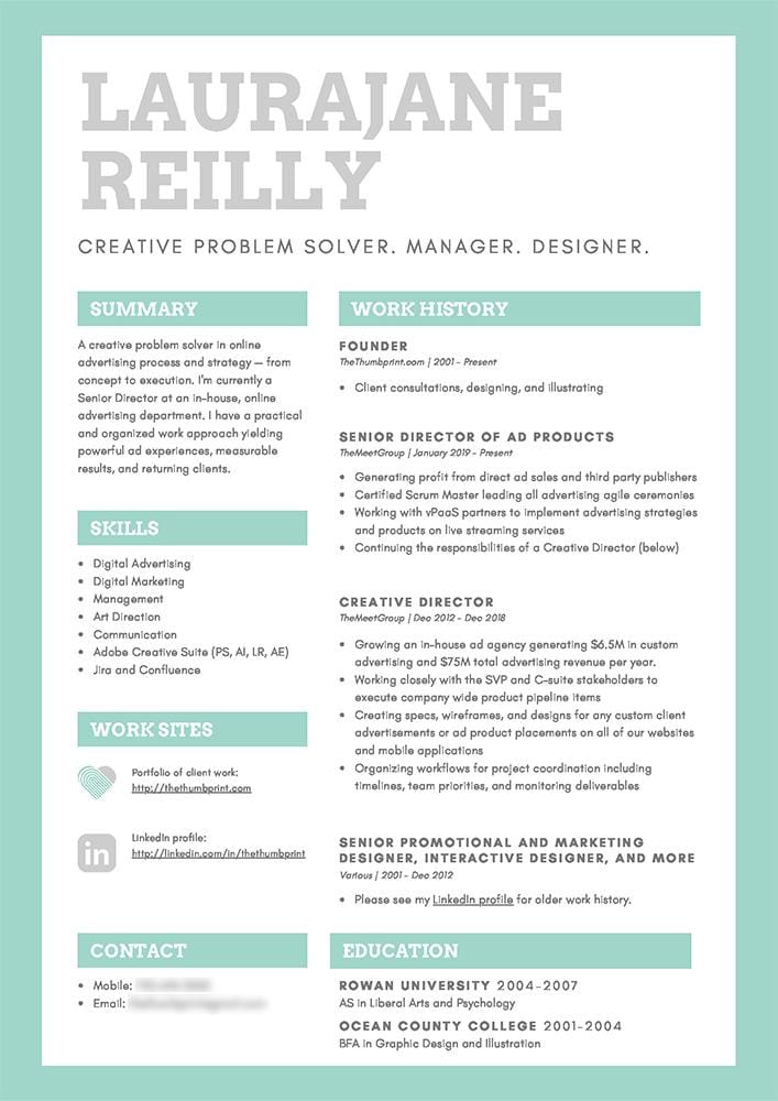 TheThumbprint: Resume Update - image 1 - student project