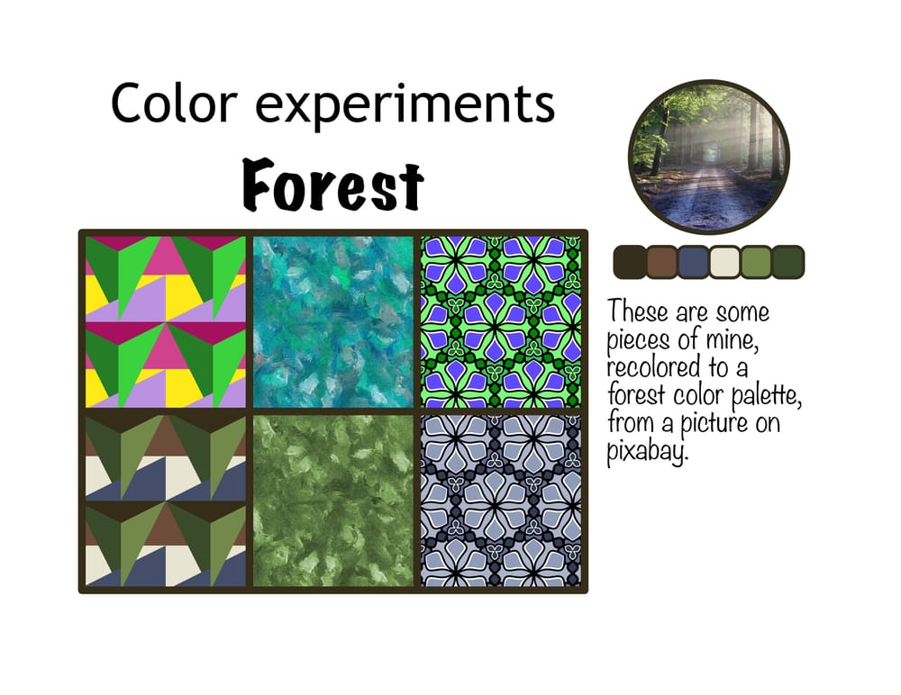 Forest moodboard - image 1 - student project
