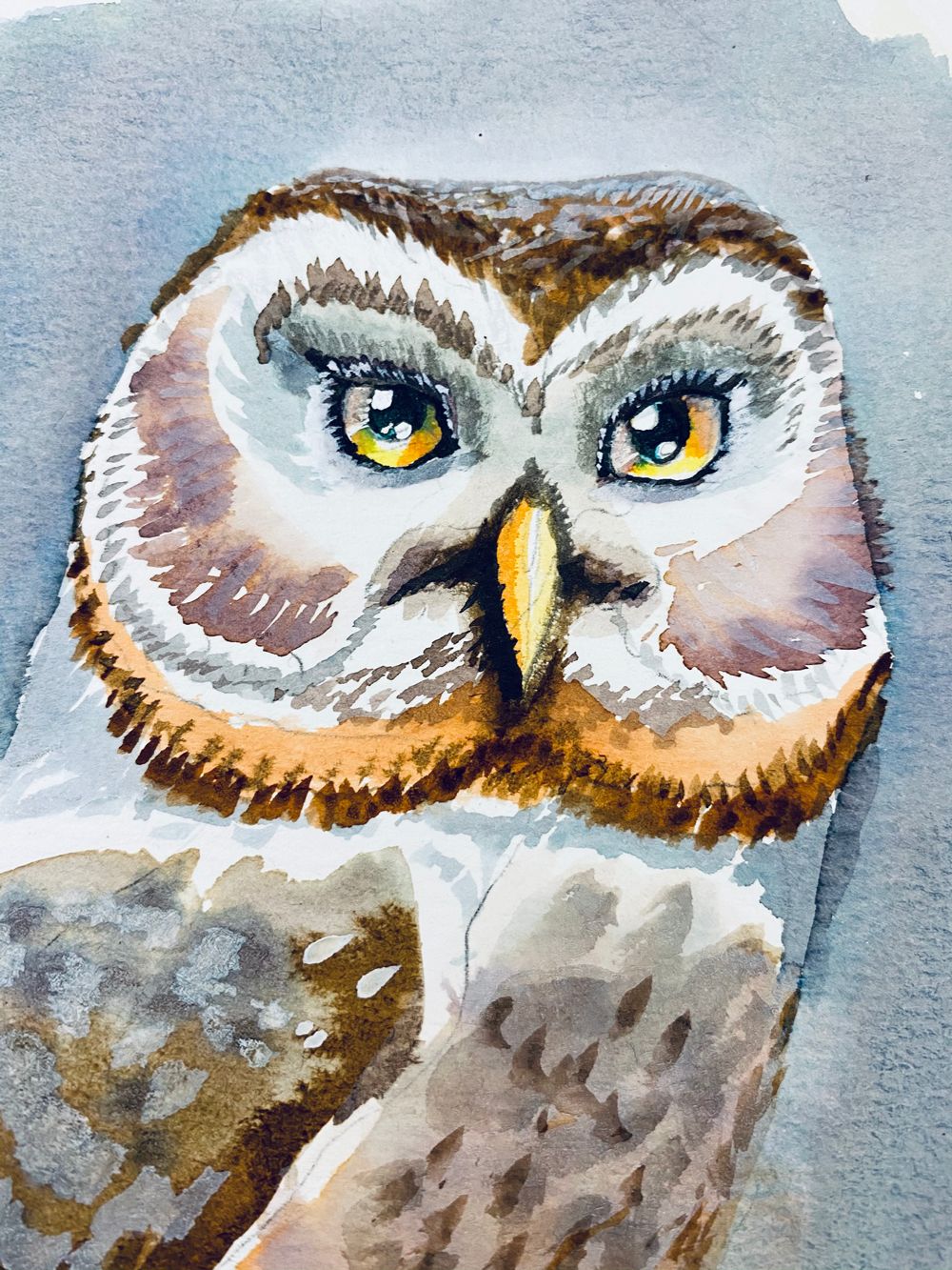 My OwlPainting in INK - image 8 - student project