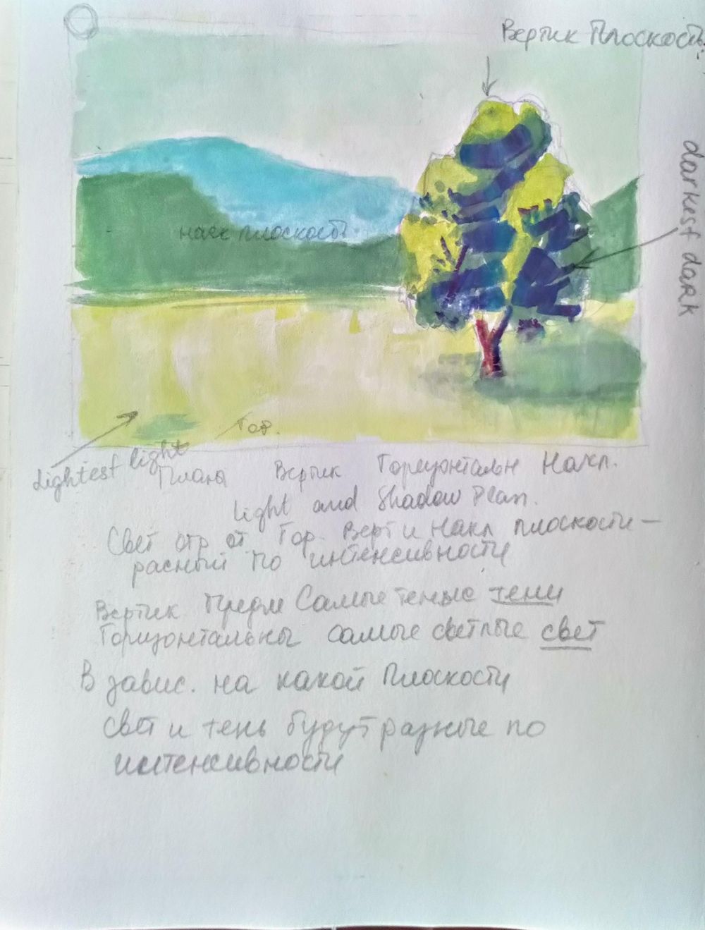 Landscape Painting Fundamentals Course - image 10 - student project