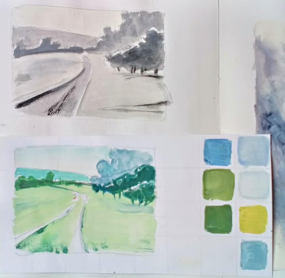Landscape Painting Fundamentals Course - image 8 - student project