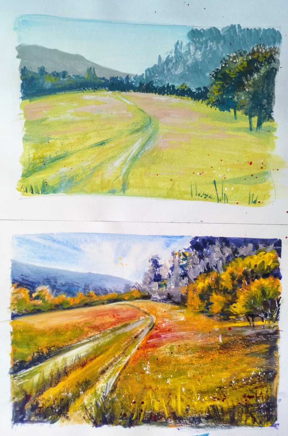 Landscape Painting Fundamentals Course - image 9 - student project