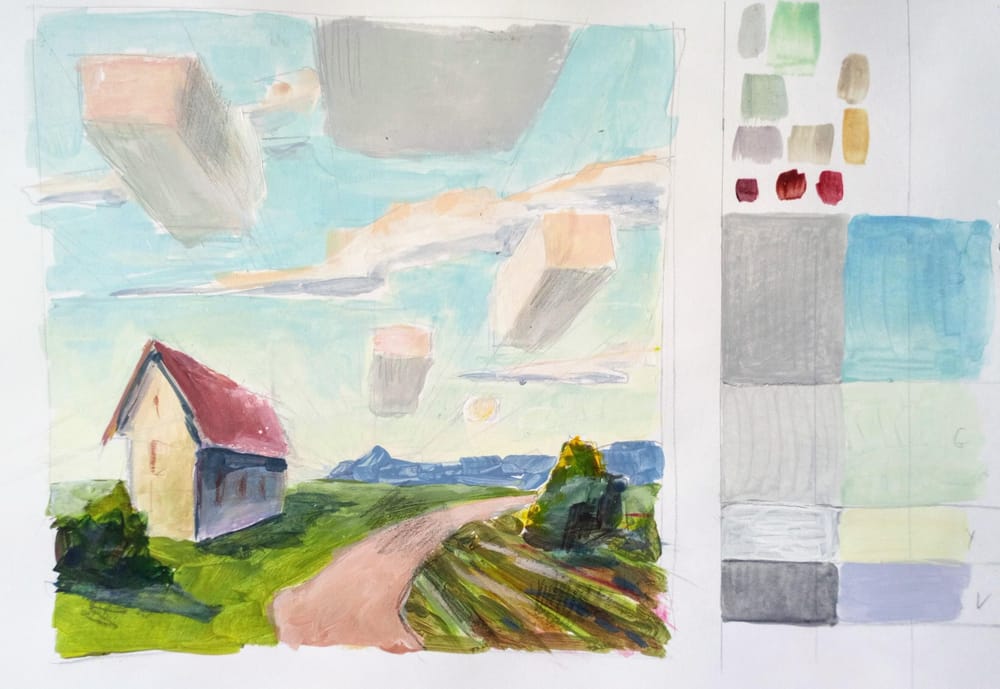 Landscape Painting Fundamentals Course - image 17 - student project