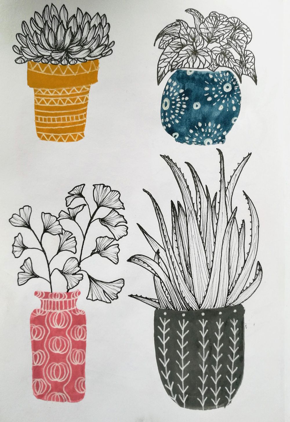 Watercolour and Pen - image 5 - student project