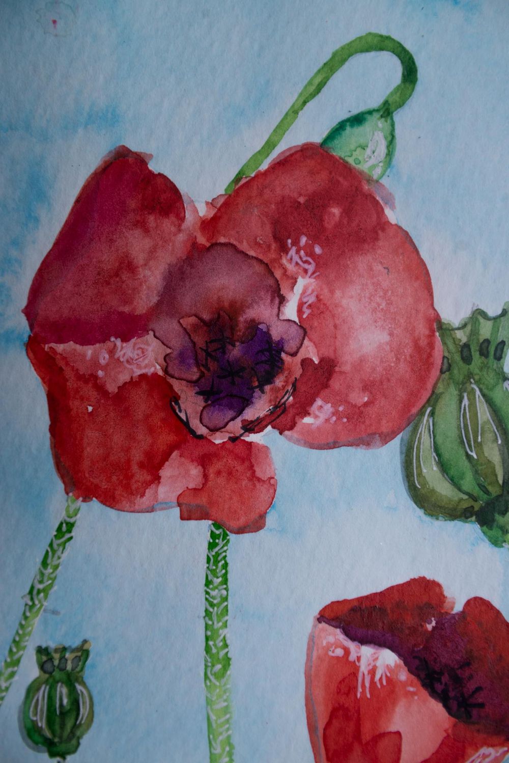 Little touching technique flowers - image 3 - student project