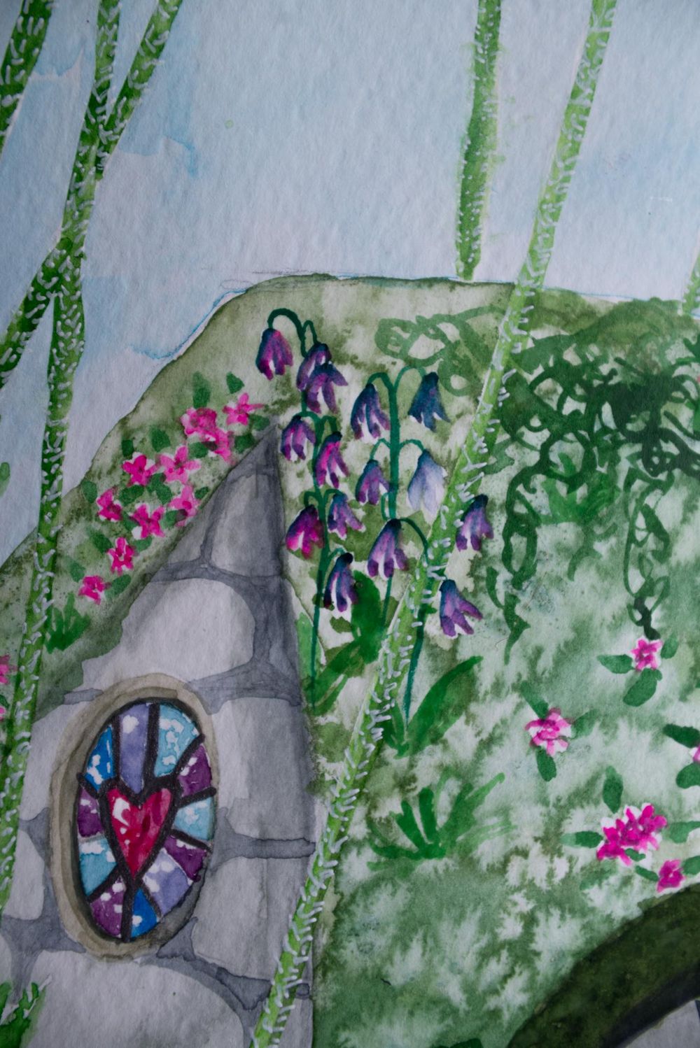 Little touching technique flowers - image 2 - student project