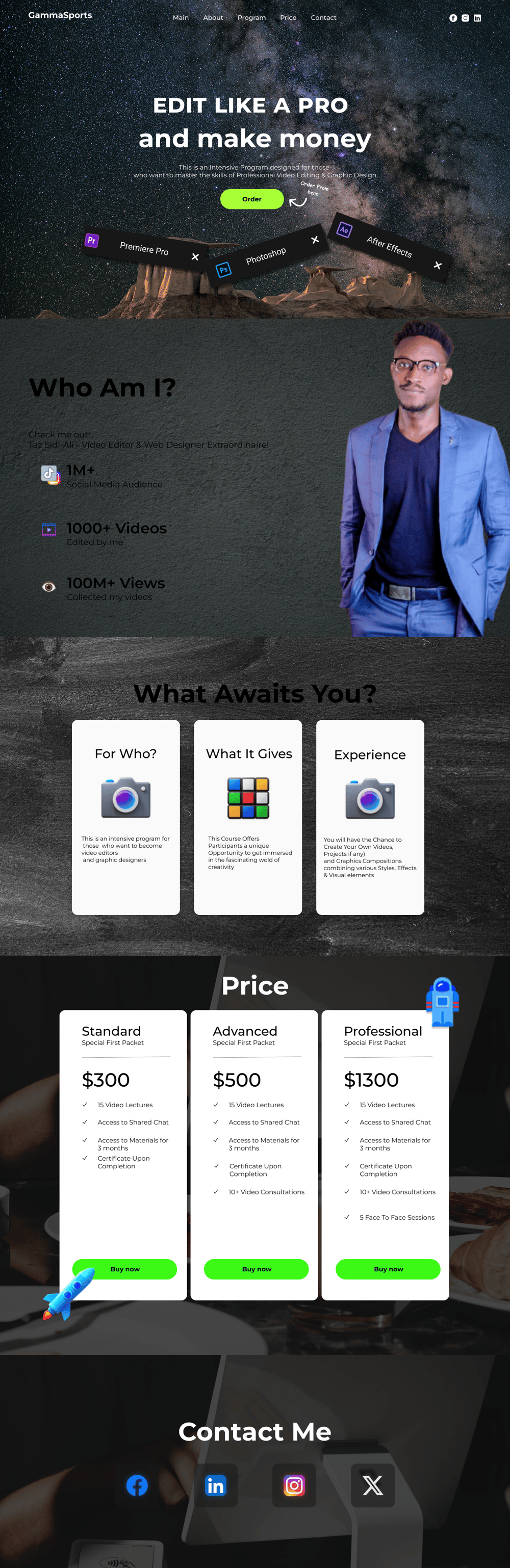 Landing Page - image 1 - student project