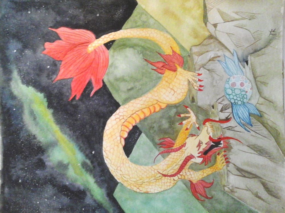 Romilly's watercolor texture assignments - image 2 - student project