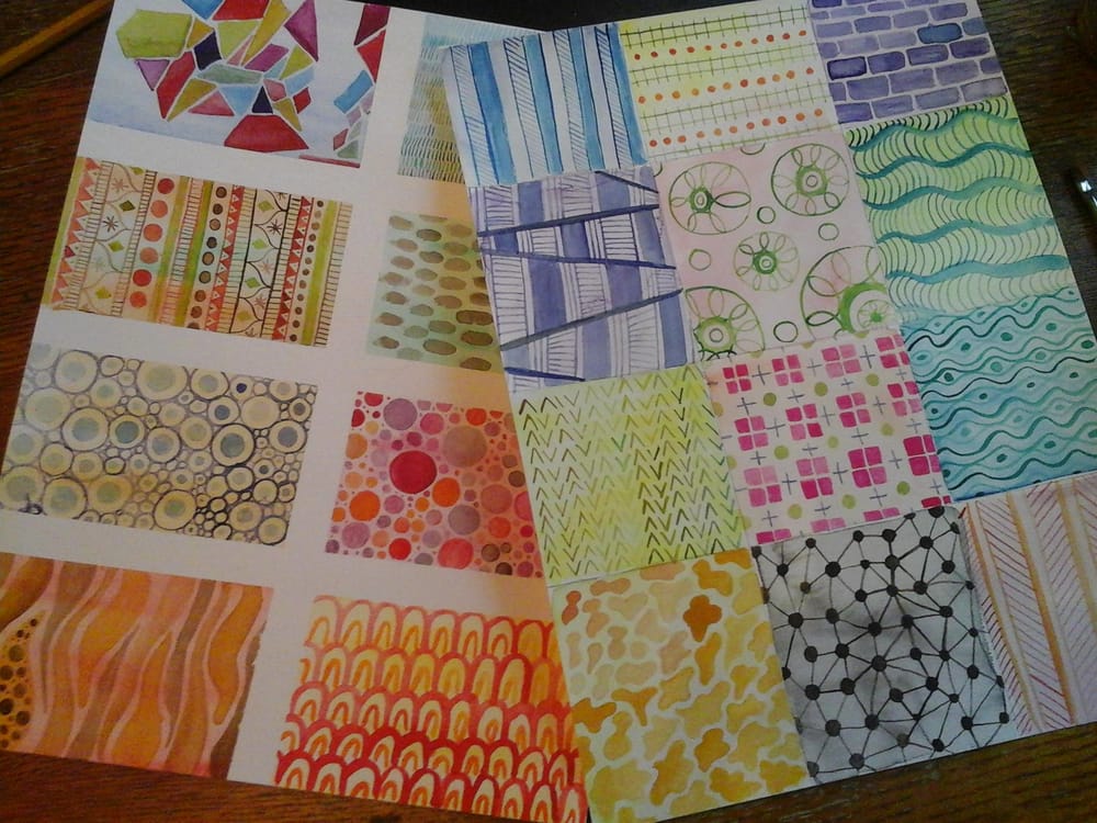 Romilly's watercolor texture assignments - image 1 - student project