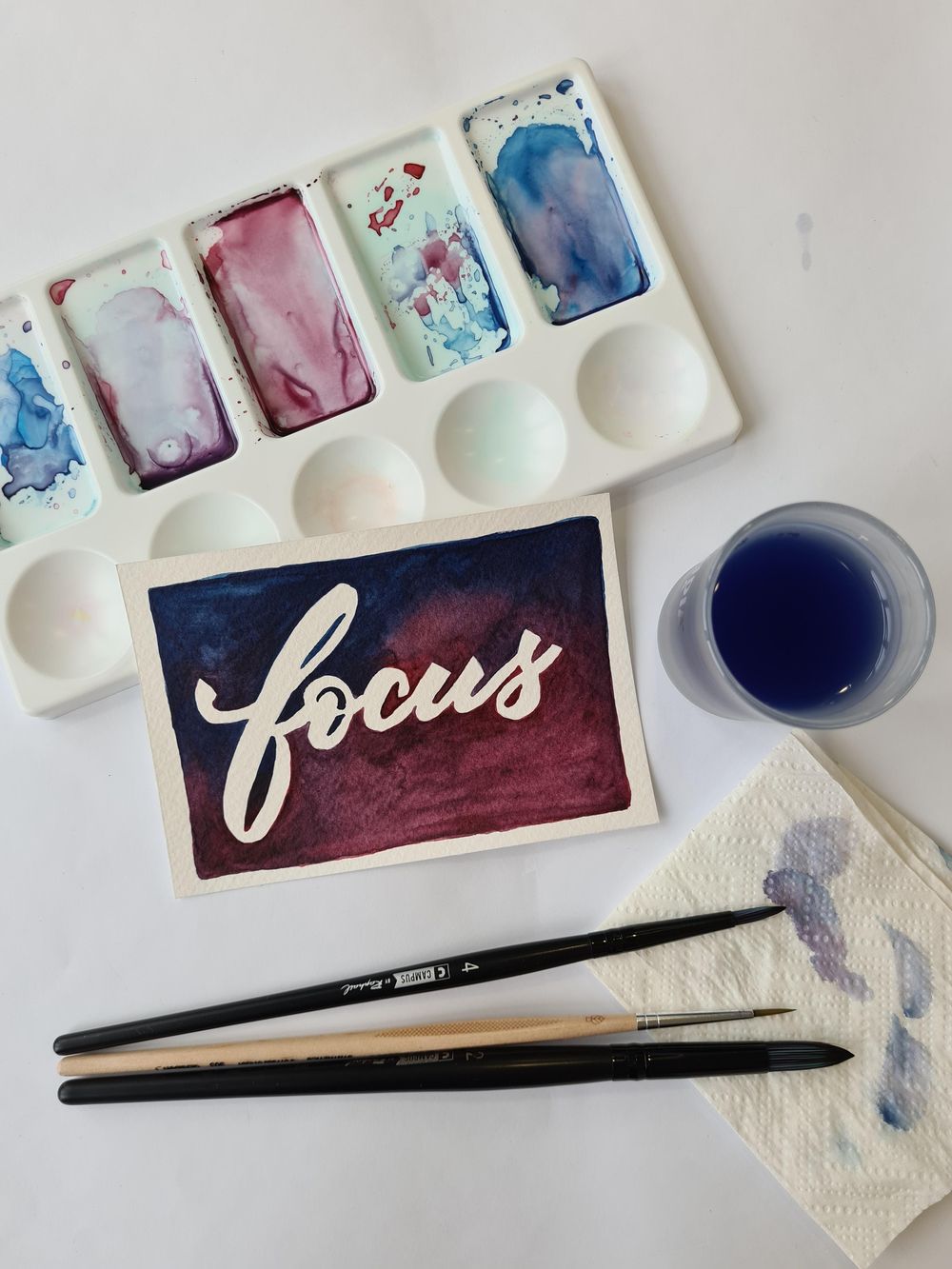 Diving into the world of watercolor - image 1 - student project
