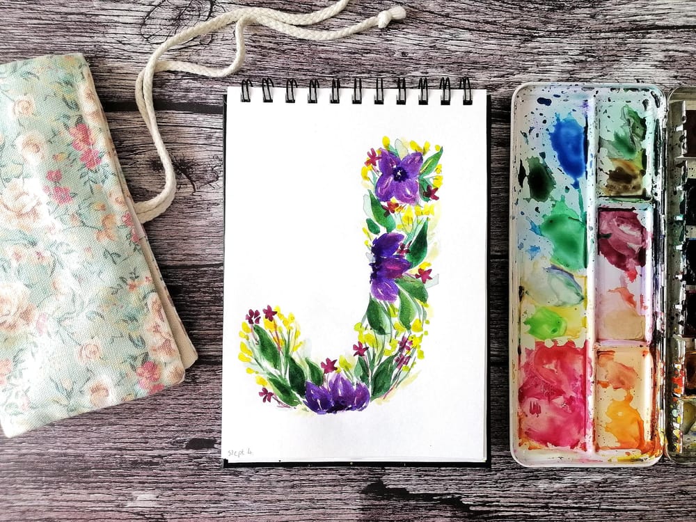 Floral letters - image 2 - student project